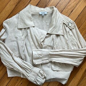 Lightweight cropped jacket/cardigan